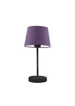 Czarna lampa stołowa z fioletowym abażurem SIENA w stylu vintage ze sklepu Lysne w kategorii Lampy stołowe - zdjęcie 181828685