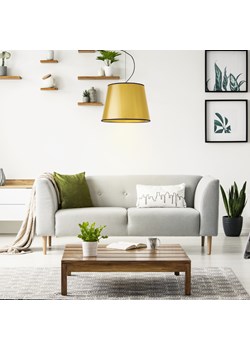 Złota regulowana lampa wisząca nad stół TUNIS MIRROR w stylu glamour ze sklepu Lysne w kategorii Lampy wiszące - zdjęcie 181829036