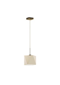 Klasyczna lampa wisząca do salonu z kremowym abażurem SALLO ze sklepu Lysne w kategorii Lampy wiszące - zdjęcie 181829356
