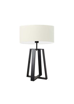 Klasyczna lampa stołowa LED do salonu THOR z abażurem ecru ze sklepu Lysne w kategorii Lampy stołowe - zdjęcie 181829846