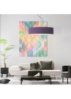 Nowoczesna lampa wisząca PORTO fi - 80 cm - kolor fioletowy ze sklepu Lysne w kategorii Lampy wiszące - zdjęcie 181830267