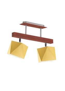 Drewniana lampa sufitowa ASTIR z regulowanymi kloszami ze sklepu Lysne w kategorii Lampy wiszące - zdjęcie 181830399