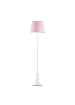Biała lampa stojąca do pokoju dziecka z różowym abażurem LIZBONA ze sklepu Lysne w kategorii Lampy dziecięce - zdjęcie 181830698