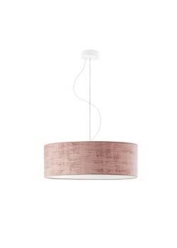 Lampa wisząca w stylu glamour HAJFA VELUR fi - 50 cm kolor różowy ze sklepu Lysne w kategorii Lampy wiszące - zdjęcie 181831258