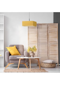 Musztardowa lampa wisząca do salonu nad stół BOGOTA - kolor musztardowy ze sklepu Lysne w kategorii Lampy wiszące - zdjęcie 181831305