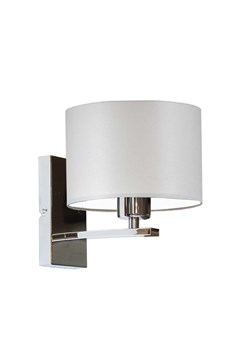 Skandynawska lampa ścienna szara/chromowana ELVORA ze sklepu Lysne w kategorii Lampy ścienne - zdjęcie 181831845