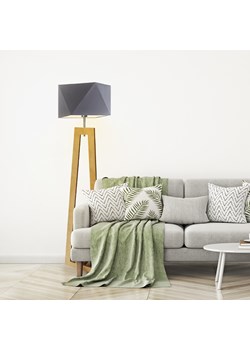 Drewniana lampa podłogowa w stylu rustykalnym BAKU ze sklepu Lysne w kategorii Lampy podłogowe - zdjęcie 181832048
