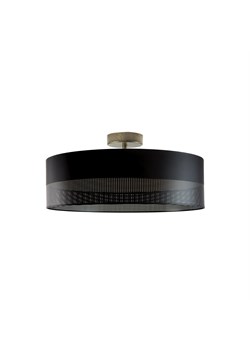 Plafon WENECJA GLAM fi - 50 cm kolor czarny z czarnym ażurem ze sklepu Lysne w kategorii Lampy sufitowe - zdjęcie 181832136