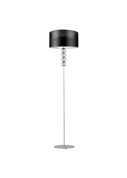 Srebrna lampa podłogowa do salonu BERMUDY GLAM z oryginalnym kloszem ze sklepu Lysne w kategorii Lampy podłogowe - zdjęcie 181832166