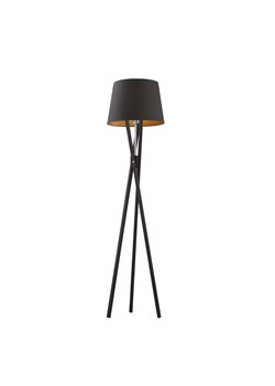 Czarna lampa stojąca do salonu ANDORA GOLD ze sklepu Lysne w kategorii Lampy podłogowe - zdjęcie 181833165