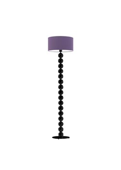 Nowoczesna lampa podłogowa czarne kule GIZA z fioletowym abażurem - id: 5459 - marki Ciekot Partners Sp. Z O. O. - 181833256 Nowoczesna lampa podłogowa czarne kule GIZA z fioletowym abażurem ze sklepu Lysne w kategorii Lampy podłogowe - zdjęcie 181833256