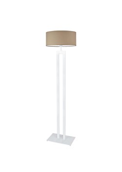 Biała lampa podłogowa do salonu KALIFORNIA z beżowym abażurem ze sklepu Lysne w kategorii Lampy podłogowe - zdjęcie 181833867