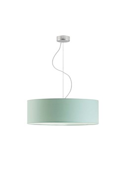 Chromowana lampa wisząca z miętowym kloszem HAJFA fi - 60 cm - kolor miętowy ze sklepu Lysne w kategorii Lampy wiszące - zdjęcie 181834028