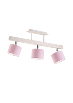 Różowa lampa sufitowa z drewna HOLLYWOOD z regulowanymi abażurami ze sklepu Lysne w kategorii Lampy wiszące - zdjęcie 181834747