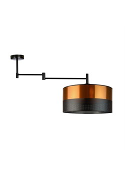 Czarna lampa sufitowa na wysięgniku ruchomym nad stół RANGUN GLAM ze sklepu Lysne w kategorii Lampy sufitowe - zdjęcie 181835486