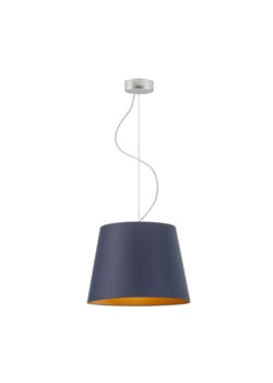 Lampa wisząca do jadalni TUNIS GOLD z granatowym abażurem ze złotym wnętrzem ze sklepu Lysne w kategorii Lampy wiszące - zdjęcie 181836305