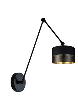Lampa ścienna na wysięgniku w stylu glamour czarna TESNUS GLAM ze sklepu Lysne w kategorii Lampy ścienne - zdjęcie 181837379