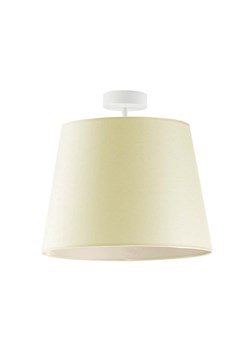 Kremowa lampa sufitowa do sypialni z tkaninowym abażurem KAIR - kolor ecru ze sklepu Lysne w kategorii Lampy sufitowe - zdjęcie 181838609