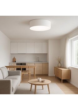 Biała lampa sufitowa do sypialni DUBAJ fi - 50 cm ze sklepu Lysne w kategorii Lampy sufitowe - zdjęcie 181838806