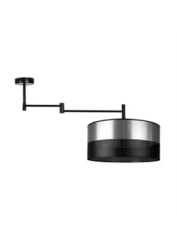 Czarno-srebrna lampa sufitowa z regulacją kąta padania światła do kuchni RANGUN GLAM ze sklepu Lysne w kategorii Lampy sufitowe - zdjęcie 181839306