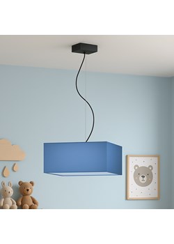 Niebieska lampa wisząca do pokoju chłopca o geometrycznym kształcie SANGRIA - kolor niebieski ze sklepu Lysne w kategorii Lampy dziecięce - zdjęcie 181839486