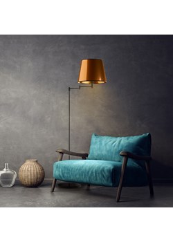 Czarno-miedziana lampa stojąca podłogowa w stylu loft ASTI MIRROR ze sklepu Lysne w kategorii Lampy podłogowe - zdjęcie 181839978