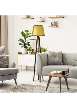 Lampa podłogowa na trzech nogach CURACAO MIRROR ze złotym kloszem ze sklepu Lysne w kategorii Lampy podłogowe - zdjęcie 181839985