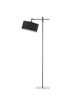 Czarna lampa podłogowa do salonu MELTON VELUR ze sklepu Lysne w kategorii Lampy podłogowe - zdjęcie 181840227