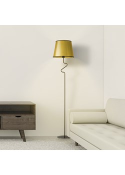 Czarno-złota lampa podłogowa do salonu FOGO MIRROR ze sklepu Lysne w kategorii Lampy podłogowe - zdjęcie 181840386