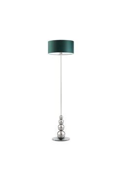 Srebrna lampa stojąca do salonu ROMA w stylu urban jungle ze sklepu Lysne w kategorii Lampy podłogowe - zdjęcie 181840885