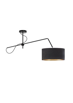 Czarna lampa przysufitowa z regulowanym ramieniem RIO VELUR ze sklepu Lysne w kategorii Akcesoria do paznokci - zdjęcie 181841085