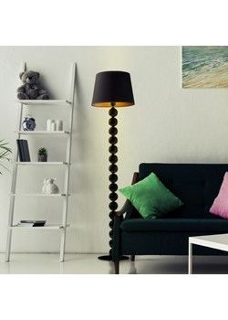 Czarna lampa podłogowa kule z designerskim stelażem BANGKOK GOLD ze sklepu Lysne w kategorii Lampy podłogowe - zdjęcie 181841339