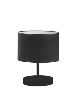 Czarna welurowa lampka nocna na krótkiej nożce AWINION VELUR - id: 12301 - marki Ciekot Partners Sp. Z O. O. - 181841658 Czarna welurowa lampka nocna na krótkiej nożce AWINION VELUR ze sklepu Lysne w kategorii Lampy stołowe - zdjęcie 181841658