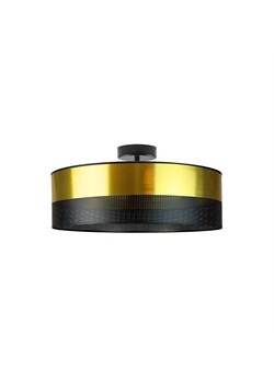 Plafon WENECJA GLAM fi - 50 cm kolor złoty z czarnym ażurem ze sklepu Lysne w kategorii Lampy sufitowe - zdjęcie 181841779