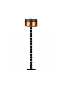 Czarna lampa podłogowa GIZA GLAM z nietypowym abażurem ze sklepu Lysne w kategorii Lampy podłogowe - zdjęcie 181841797