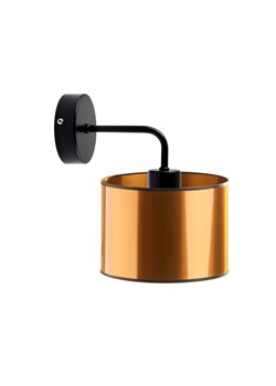 Czarno-miedziany kinkiet w stylu loft AURORA MIRROR ze sklepu Lysne w kategorii Lampy ścienne - zdjęcie 181843628