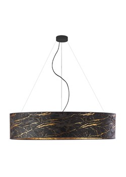 Regulowana lampa wisząca z abażurem PORTO MARMUR fi - 100 cm - kolor czarny ze sklepu Lysne w kategorii Lampy wiszące - zdjęcie 181844735