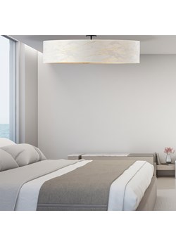 Designerska lampa sufitowa z abażurem GRENADA MARMUR fi - 100 cm - kolor biały ze sklepu Lysne w kategorii Lampy sufitowe - zdjęcie 181844739