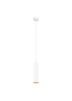 Biała lampa wisząca nad wyspę kuchenną BEJRUT GOLD z podłużnym kloszem ze sklepu Lysne w kategorii Lampy wiszące - zdjęcie 181844818