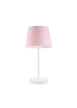 Biała lampka nocna dla dziewczynki SIENA z różowym abażurem ze sklepu Lysne w kategorii Lampy dziecięce - zdjęcie 181846665
