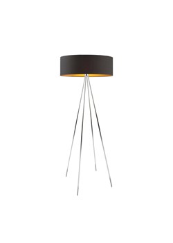 Lampa stojąca do czytania w pokoju na chromowanych nóżkach IBIZA GOLD ze sklepu Lysne w kategorii Lampy podłogowe - zdjęcie 181847335