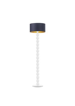 Biała lampa podłogowa do sypialni GIZA GOLD z ozdobnym stelażem ze sklepu Lysne w kategorii Lampy podłogowe - zdjęcie 181847368
