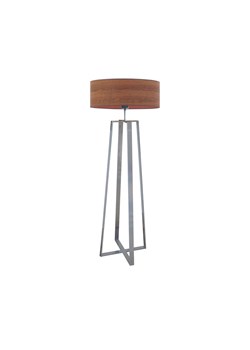 Srebrna lampa stojąca z dużym kloszem MOSS ECO ze sklepu Lysne w kategorii Lampy podłogowe - zdjęcie 181847958