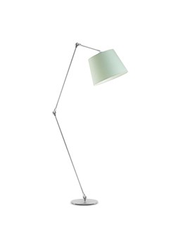 Srebrna lampa podłogowa na długim wysięgniku MANILA ze sklepu Lysne w kategorii Lampy podłogowe - zdjęcie 181847966