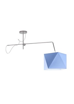 Srebrna lampa sufitowa dla dzieci BUFFALO na wysięgniku regulowanym ze sklepu Lysne w kategorii Lampy dziecięce - zdjęcie 181848625