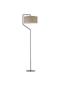 Czarna lampa podłogowa z beżowym abażurem TESALLIA ze sklepu Lysne w kategorii Lampy podłogowe - zdjęcie 181850125