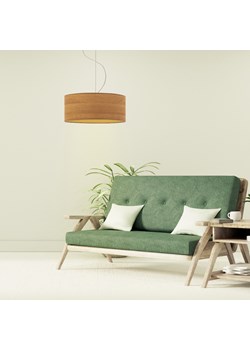 Lampa wisząca do salonu HAJFA ECO fi - 40 cm - kolor dąb sonoma ze sklepu Lysne w kategorii Lampy wiszące - zdjęcie 181850166