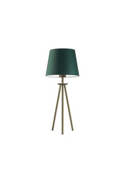Lampka na stolik nocny na 3 nogach w stylu urban jungle BERGEN z kloszem w kolorze zieleni butelkowej - id: 4320 - marki Ciekot Partners Sp. Z O. O. - 181851378 Lampka na stolik nocny na 3 nogach w stylu urban jungle BERGEN z kloszem w kolorze zieleni butelkowej ze sklepu Lysne w kategorii Lampy stołowe - zdjęcie 181851378
