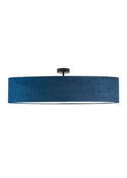 Duży plafon sufitowy do sypialni GRENADA VELUR fi - 100 cm - kolor granatowy ze sklepu Lysne w kategorii Lampy sufitowe - zdjęcie 181851406