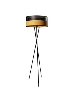 Czarna lampa stojąca na trójnogu PARYŻ DUAL z designerskim abażurem ze sklepu Lysne w kategorii Lampy podłogowe - zdjęcie 181852798